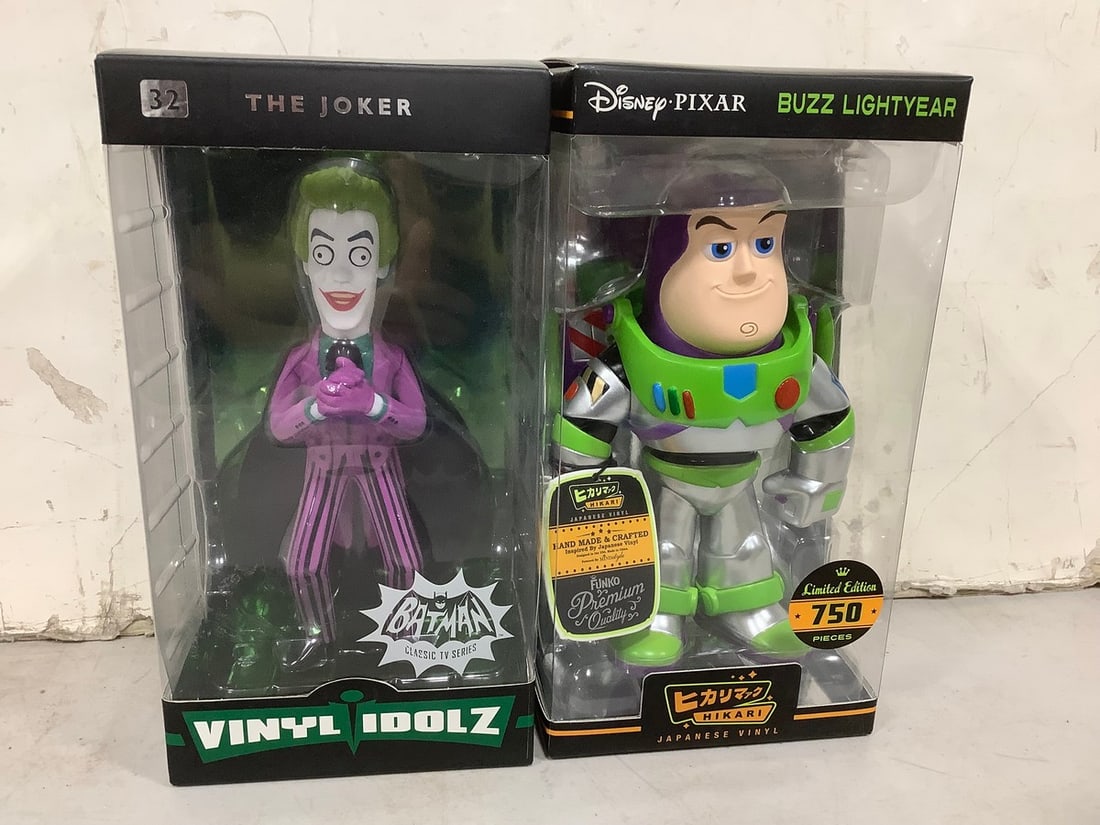 Buzz Lightyear Japanese Vinyl Figure and The Joker Figure - New in Box: Buzz Lightyear Japanese Vinyl Figure and The Joker Figure - New in Box