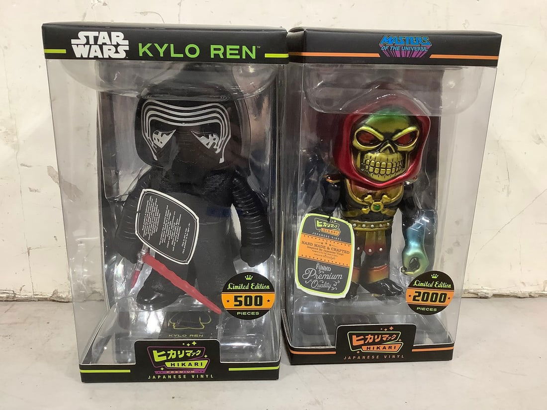 Japanese Vingyl Figures (Star Wars Kylo Ren and Master of Universe Skeletor) - New in Box (1 of 1)