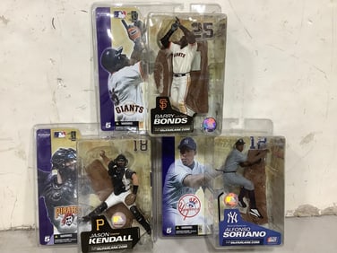 Various MLB Collectible Figures (Jason Kendall, Barry Bonds, and more) - New in Box