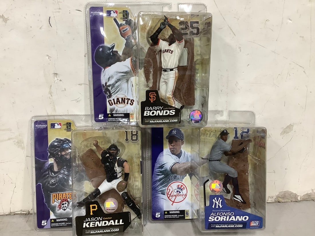 Various MLB Collectible Figures (Jason Kendall, Barry Bonds, and more) - New in Box: Various MLB Collectible Figures (Jason Kendall, Barry Bonds, and more) - New in Box