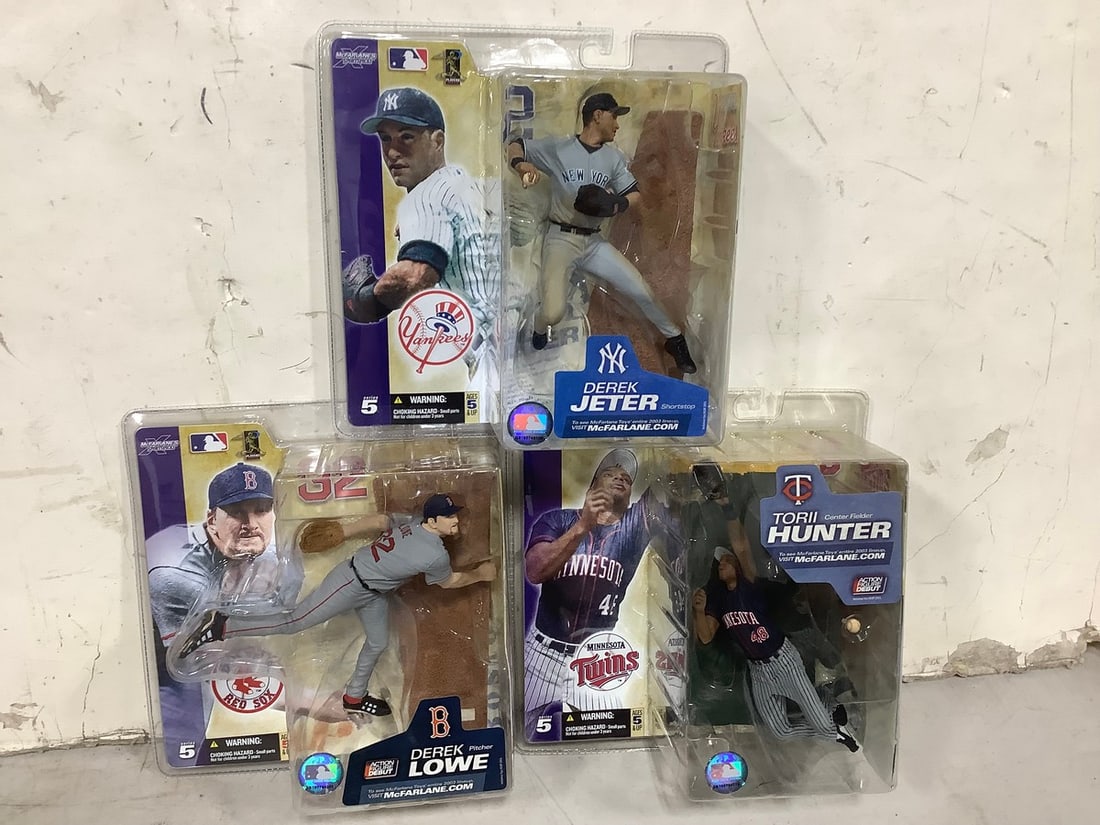 Various MLB Collectible Figures (Derek Lowe, Torii Hunter, and more) - New in Box: Various MLB Collectible Figures (Derek Lowe, Torii Hunter, and more) - New in Box