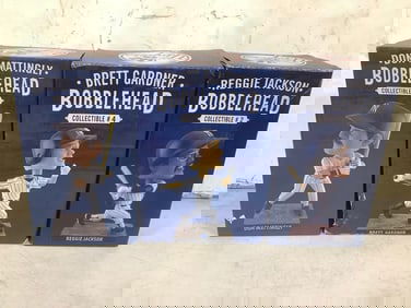 Various Yankees Bobblehead Collectibles (Brett Gardener, Reggie Jackson, and more)