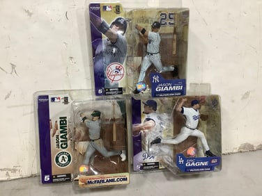 Various MLB Collectible Figurines (Jason Giambi and Eric Gagne) - New in Box
