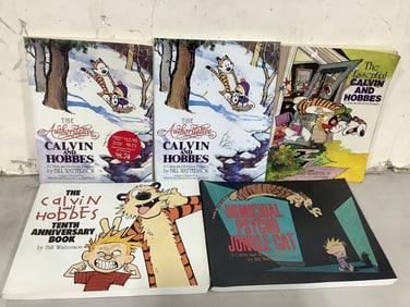 Various Calvin and Hobbes Cartoon Books