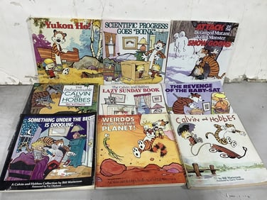 Various Calvin and Hobbes Cartoon Books