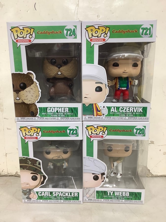 Various Caddyshack Funko Pop Figures (Ty Webb, Gopher, Carl Spackler, and more) - New in Box: Various Caddyshack Funko Pop Figures (Ty Webb, Gopher, Carl Spackler, and more) - New in Box