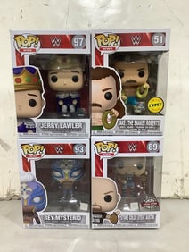Various WWE Funko Pop Figures (Jerry Lawler, Rey Mysterio, and more) - New in Box
