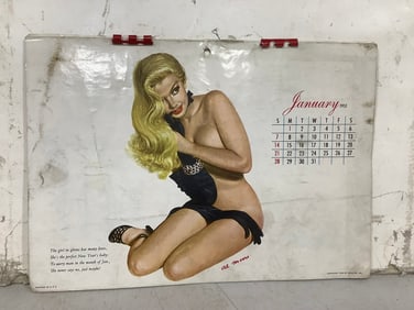 Vintage Pin-Up Girl Calendar
