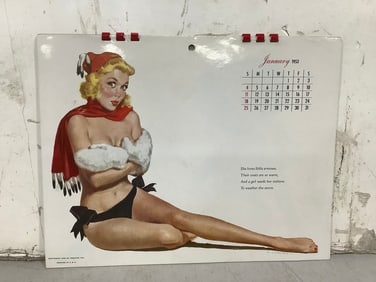 Vintage Pin-Up Girl Calendar