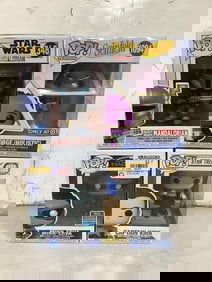 Various Funko Pop Figures (Captain Kirk, George, Minn-Erva, and more)