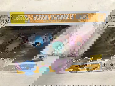 Disney Stitch, Scrump, & Angel Funko Pop Set - New in Box