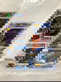 Various Disney Funko Pop Figures (Red Jafar, Chesire Cat, Carl, and more)