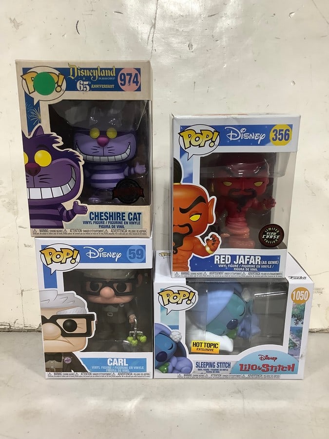 Various Disney Funko Pop Figures (Red Jafar, Chesire Cat, Carl, and more) (1 of 1)