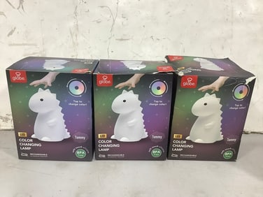 Globe LED color changing lamps(3 total)
