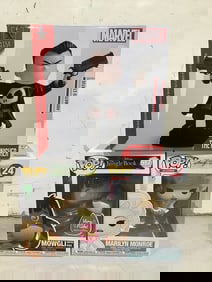 Funko Pop Figures (Mowgli and Marilyn Monroe) and Marvel The Punisher Animated Statue - New in Box