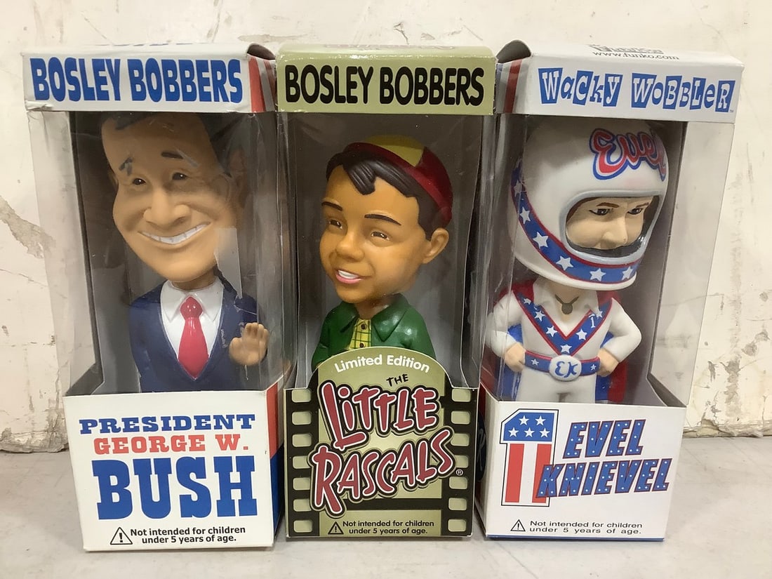 Bosley Bobblers and Wacky Wobbler (George W. Bush, The Little Rascals, and more): Bosley Bobblers and Wacky Wobbler (George W. Bush, The Little Rascals, and more)
