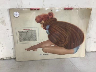 Vintage Pin-Up Girl Calendar