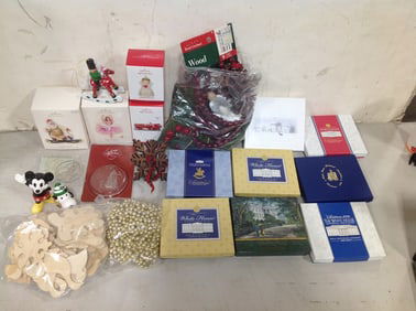 Various Hallmark Ornaments, The White House Ornaments, Bead Garlands, and more