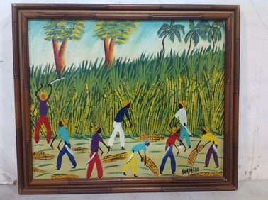 Framed Artwork Signed by Barreiro (16inx19in)