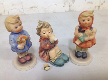 Various Goebel Statues *one is chipped* (Tallest - 4in)