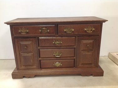 Wooden jewelry armoire(16in.x6.5in.x10in.)