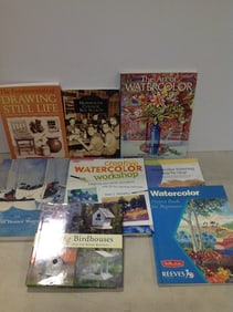 Various art books(Drawing Still Life, Creative watercolor workshop, and more)