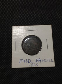1863 Philadelphia hotel civil war token