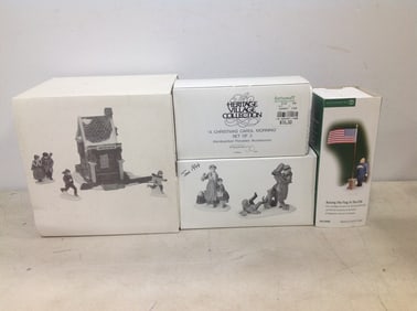 Various Handpainted Porcelain Christmas Figures