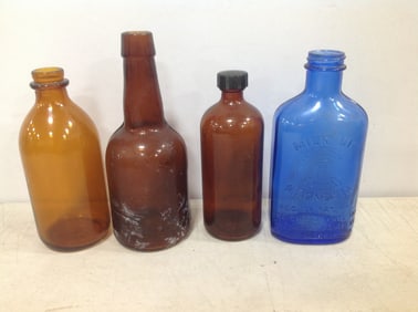 Various Glass Bottles (Tallest - 8in)