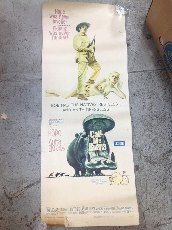 Call Me Bwana Movie Poster (14inx36in): Call Me Bwana Movie Poster (14inx36in)