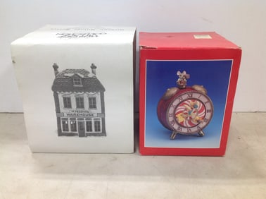 The Heritage Village Collection Handpainted Porcelain Accessory and Music Box