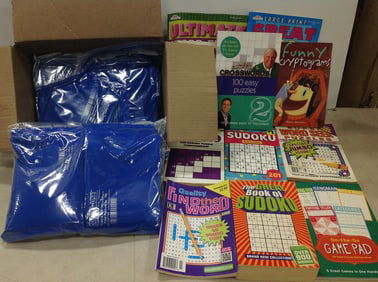 Medical Soft Ice Packs and Various Sudoku Books