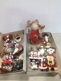 Christmas ornaments and decorative statue(9.5in.tall)