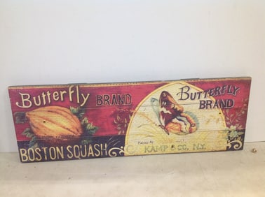 Vintage wooden sign(11in.x32in.)