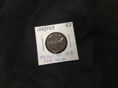 1863 Industry Bee Hive civil war token