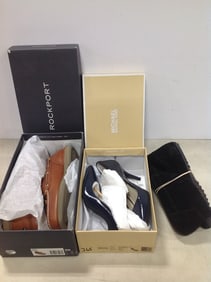 Michael Kors heels(7.5M), Rockport mens shoes(10W), and Aerosoles shoes(7.5)