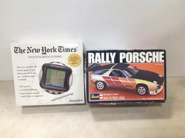 The New York Times touch screen sudoku and Rally Porsche Revell model