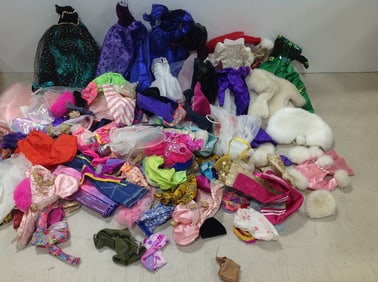Various Barbie clothing/accessories