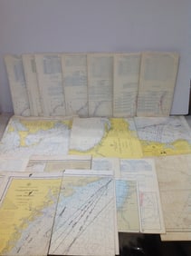 Vintage maps(Cape Cod Bay, Charleston Light to Ape Kennedy, and more)