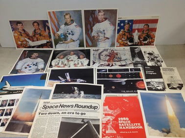 Vintage former NASA employee photo and ephemera lot