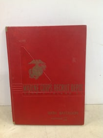 1950's Vintage US Marine Corps recruit depot Parris Island graduation yearbook
