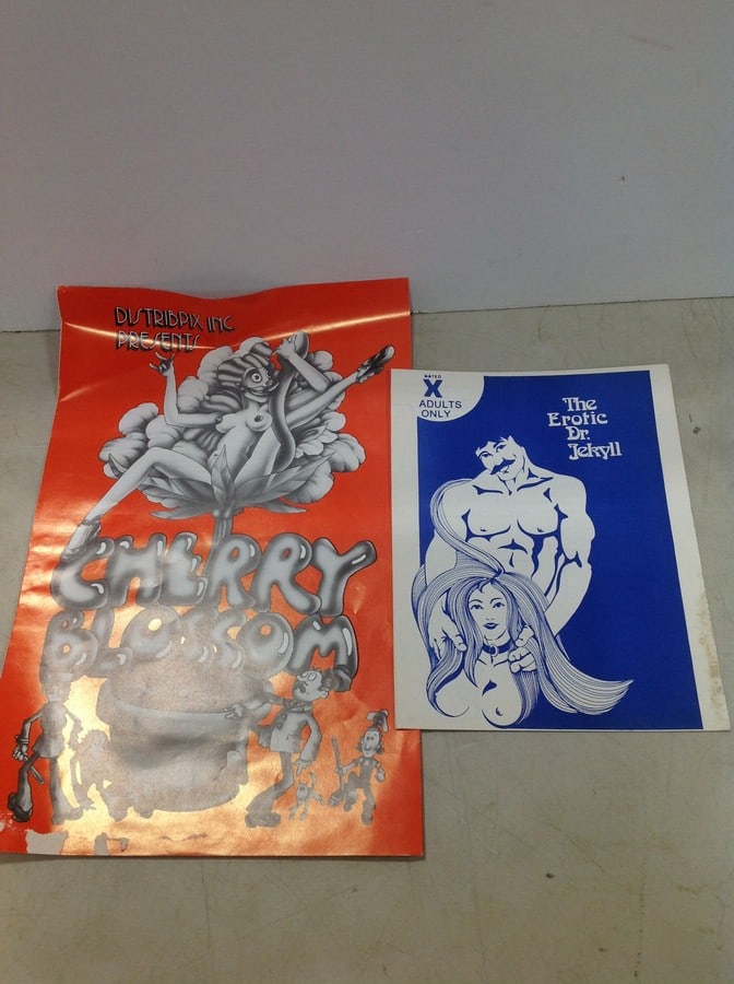 Vintage original 1970's XXX fold out movie theatre posters: Vintage original 1970's XXX fold out movie theatre posters
