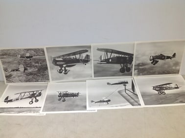 Vintage official US Air Force 8x10 military photos(Boeing P-26, Curtis Hawk, and more)