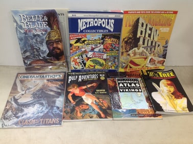 Various comics/books(Cinefastique, Pulp Adventures, and more)