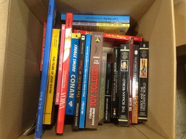 Various books(Toy Soldiers, The Roman World, The Alamo, and more)