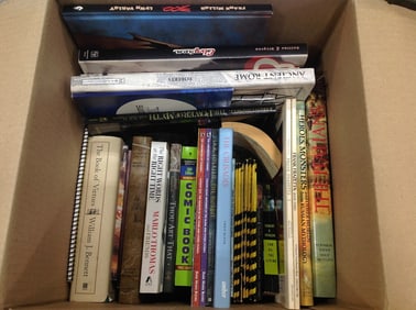 Various books(The Book of Virtues, Heroe's Monsters, Ancient Rome, and more)