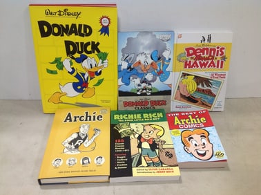 Various hardcover comics/books(Archie, Dennis the Menace, and more)