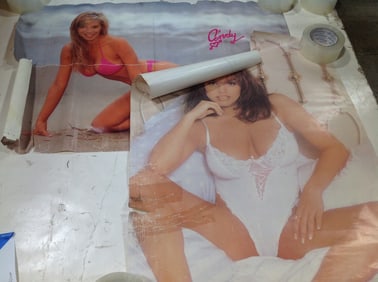 Vintage 1990's Sandi Korn and Cindy beach posters(22in.x32in.)