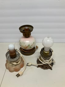 Lot of 3 vintage lamps
