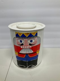 Christmas nutcracker cookie jar